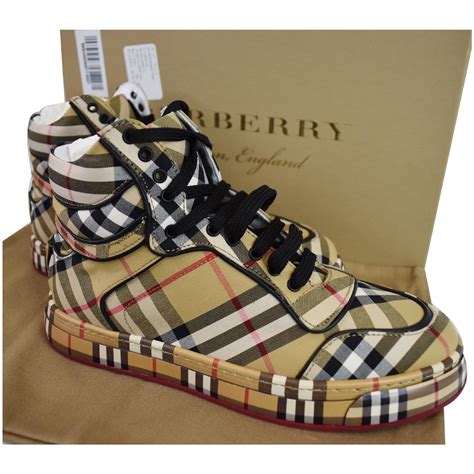 burberry vintage sneakers|designer burberry high top sneakers.